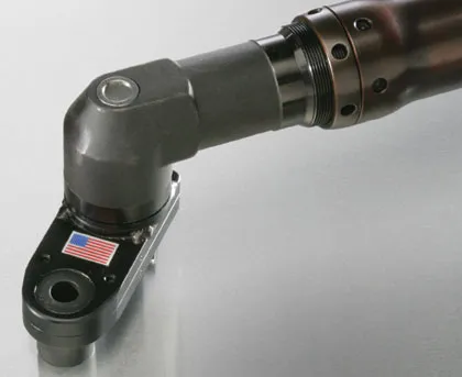 Closed end geared offset attachment